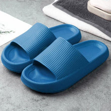Load image into Gallery viewer, Women Thick Platform Slippers Summer Fashion EVA Soft Sole Beach Slide Sandals Open Toe Soft Home Shoes Non-Slip Soft Shower Spa Bath Pool Gym House Sandals For Indoor And Outdoor
