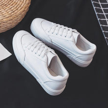 Load image into Gallery viewer, Women White Business Sneakers Fashion Woman's Spring Trend Casual Sport Shoes New Comfort White Platform Ultra Lightweight Walking Non Slip Sneakers
