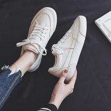 Load image into Gallery viewer, Women White Business Sneakers Fashion Woman's Spring Trend Casual Sport Shoes New Comfort White Platform Ultra Lightweight Walking Non Slip Sneakers
