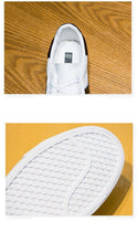 将图片加载到图库查看器，Women White Casual Shoes Casual Women Sneakers Flats Girl Breathble Vulcanized Shoes Lace Up White Casual Style Comfortable Sneakers Eco Leather Street Sneakers
