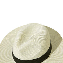 Load image into Gallery viewer, Women Wide Brim Straw Panama Roll up Hat
