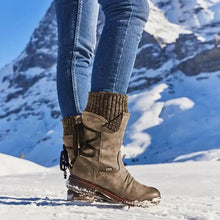 Load image into Gallery viewer, Women Winter Boots Strong Hoof Heels Fashion Comfort Warm Design
