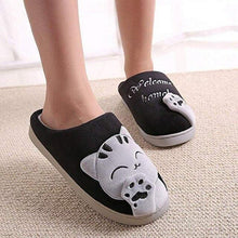 将图片加载到图库查看器，Women Winter Home Slippers Cat Shoes Non-Slip Soft Winter Warm House Slippers Indoor Bedroom Couples Shoes Womens Slippers Slip On Memory Foam House Outdoor Indoor Warm Fuzzy Plush Slippers
