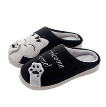 Load image into Gallery viewer, Women Winter Home Slippers Cat Shoes Soft Winter Warm House Slippers Indoor Bedroom Couples Slippers Super Soft Lightweight Bedroom Shoes Waterproof Rubber Sole Indoor Outdoor For Women
