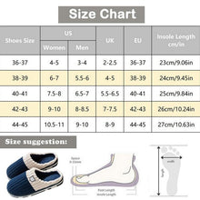 Load image into Gallery viewer, Women Winter Warm Fur Slippers Mens House Shoes Comfort Flat Heel Home Indoor Bedroom Warm Soft Cozy Fleece Lining House Slippers Memory Foam Slippers Winter Bedroom Shoes
