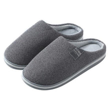 Load image into Gallery viewer, Women Winter Warm Fur Slippers Mens House Shoes Comfort Flat Heel Home Indoor Bedroom Warm Soft Cozy Fleece Lining House Slippers Memory Foam Slippers Winter Bedroom Shoes
