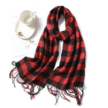 Load image into Gallery viewer, Women Winter Warm Scarf Shawl Fashion Plain  Soft Long Scarves For Women Casual Wear Travel Friendly Scarfs  Warm Winter Scarf Double Sided Thick Shawl Women Students Scarf
