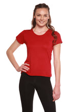 Load image into Gallery viewer, Women's 100% Bamboo Viscose Scoop Neck Short Sleeve T-Shirt
