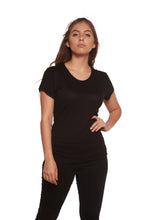Load image into Gallery viewer, Women's 100% Bamboo Viscose Scoop Neck Short Sleeve T-Shirt
