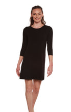 Load image into Gallery viewer, Women's A-Line Bamboo Viscose Dress in Black
