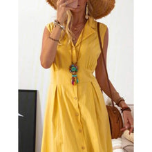 Load image into Gallery viewer, Women's A-Line Shirt Collar Casual Dress
