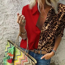 Load image into Gallery viewer, Women's Autumn Casual Deep V Neck Top
