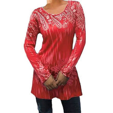 将图片加载到图库查看器，Womens Autumn Round Neck Long Sleeves
