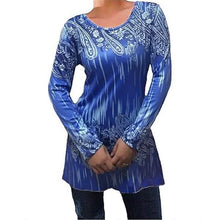 将图片加载到图库查看器，Womens Autumn Round Neck Long Sleeves

