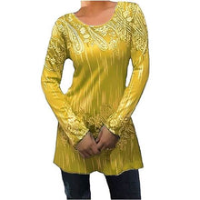 将图片加载到图库查看器，Womens Autumn Round Neck Long Sleeves
