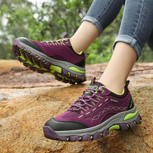 Load image into Gallery viewer, Womens Autumn Winter Tourism Hiking Womens Sports Shoes Outdoor Climbing Shoes Leather Lace Up Anti-slip Work Ankle Boots Outdoor Snow Winter Strong Durable Shoes
