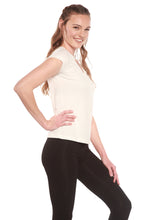Load image into Gallery viewer, Women's Bamboo Viscose/Cotton V-Neck Cap Sleeve T-Shirt
