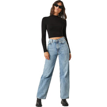 将图片加载到图库查看器，Women's Basic Mock Neck Long Sleeve Top
