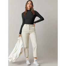 将图片加载到图库查看器，Women's Basic Mock Neck Long Sleeve Top
