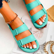 Load image into Gallery viewer, Womens Black Buckle Sandals Soft  Casual Thick Comfort Fashion Stylish Design Women Sandals
