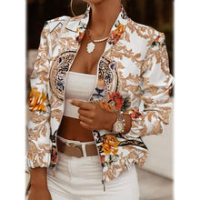 将图片加载到图库查看器，Women's Bomber Jacket Casual
