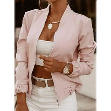 将图片加载到图库查看器，Women's Bomber Jacket Casual
