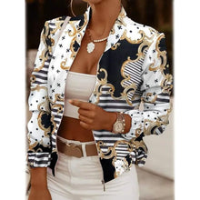 将图片加载到图库查看器，Women's Bomber Jacket Casual
