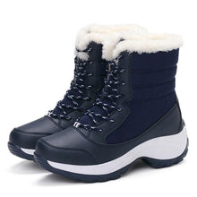 Load image into Gallery viewer, Womens Boots Waterproof Winter Shoes Snow Boots Keep Warm Ankle Winter Boots With Thick Fur Heels Women Ankle Hiking Shoes Waterproof Non Slip Warm Fur Outdoor Boots
