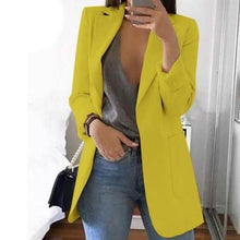 Load image into Gallery viewer, Womens Cardigan Jackets Open Front Solid Color Casual Oversized Long Blazer
