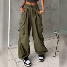 Load image into Gallery viewer, Women's Cargo Baggy Pants High Waist
