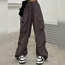 Load image into Gallery viewer, Women's Cargo Baggy Pants High Waist
