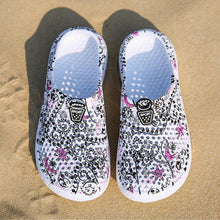 将图片加载到图库查看器，Womens Casual Clogs Breathable Beach Sandals Valentine Slippers Summer Slip On Women Flip Flops Shoes Sandals Quick Drying Slippers Walking Lightweight Rain Beach Summer Pool Water Shoes
