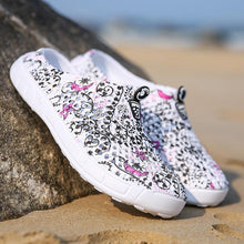 将图片加载到图库查看器，Womens Casual Clogs Breathable Beach Sandals Valentine Slippers Summer Slip On Women Flip Flops Shoes Sandals Quick Drying Slippers Walking Lightweight Rain Beach Summer Pool Water Shoes
