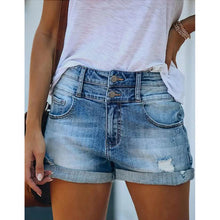 Load image into Gallery viewer, Women's Casual Fashion Jeans Denim Shorts
