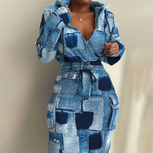 Load image into Gallery viewer, Women's Casual Long Sleeve Sweatshirt Dress
