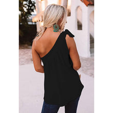 将图片加载到图库查看器，Women's Casual Tie One Shoulder Top
