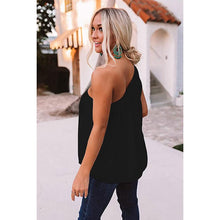 将图片加载到图库查看器，Women's Casual Tie One Shoulder Top
