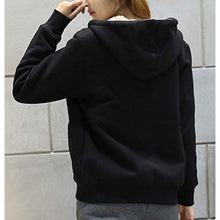 Load image into Gallery viewer, Women's Casual Winter Warm Sherpa Lined Zip Up Hooded Sweatshirt Jacket
