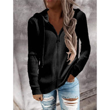 Load image into Gallery viewer, Women's Casual Zip Hoodied Jacket
