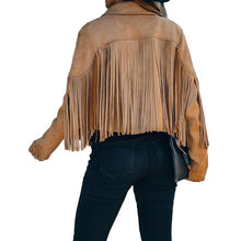 Load image into Gallery viewer, Women's Chic Cropped Tassel Jacket
