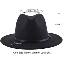 将图片加载到图库查看器，Womens Classic Wide Brim Floppy Panama Hat
