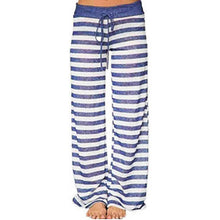 Load image into Gallery viewer, Women's Comfy Stretch Drawstring Palazzo Wide Leg Lounge Pant
