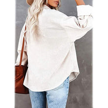 Load image into Gallery viewer, Women's Corduroy Shirts Casual Long Sleeve Top
