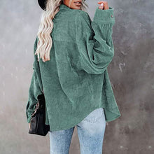 Load image into Gallery viewer, Women's Corduroy Shirts Casual Long Sleeve Top
