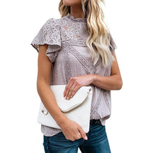 Load image into Gallery viewer, Women's Cute Lace Shirt Top T-Shirt
