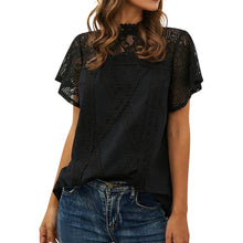Load image into Gallery viewer, Women's Cute Lace Shirt Top T-Shirt
