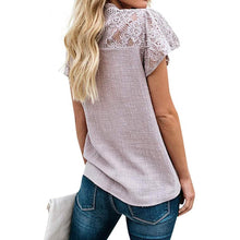 Load image into Gallery viewer, Women's Cute Lace Shirt Top T-Shirt
