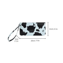 Load image into Gallery viewer, Women's Cute Versatile Faux Leather Cow Print Long Wallet
