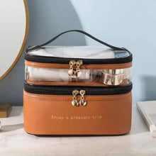 Load image into Gallery viewer, Women's Double Layer Makeup Bag
