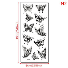 Load image into Gallery viewer, Womens Fashion 3D Butterfly Waterproof Temporary Sticker Tattoo Leg Arm Modern Blue Design For Womens
